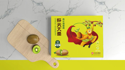 洪九猕猴桃包装设计 品牌形象与产品价值的融合之美